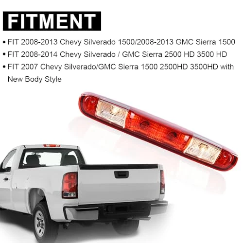 G-PLUS Third Brake Light Fit 2008-2013 Chevy Silverado/GMC Sierra 1500
