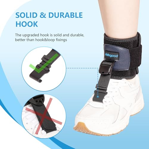 joingood AFO Foot Drop Brace for Walking, Drop Foot Brace for Walking with Shoes, Adjustable Foot Brace for Drop Foot