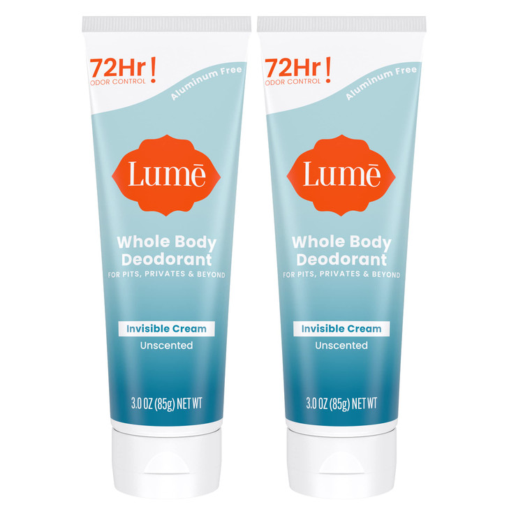 Lume Whole Body Deodorant - Cream Tube - 3 oz (Unscented)