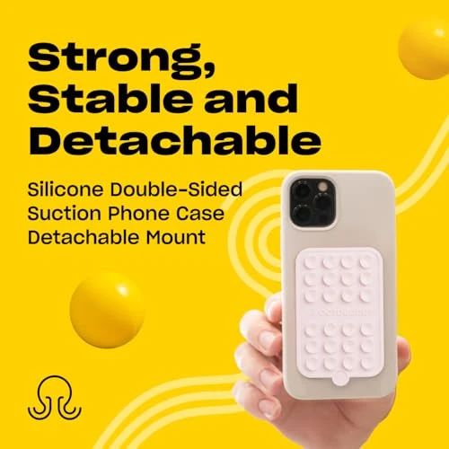 OCTOBUDDY Double - Silicone Double-Sided Suction Phone Case - Chalk Pink