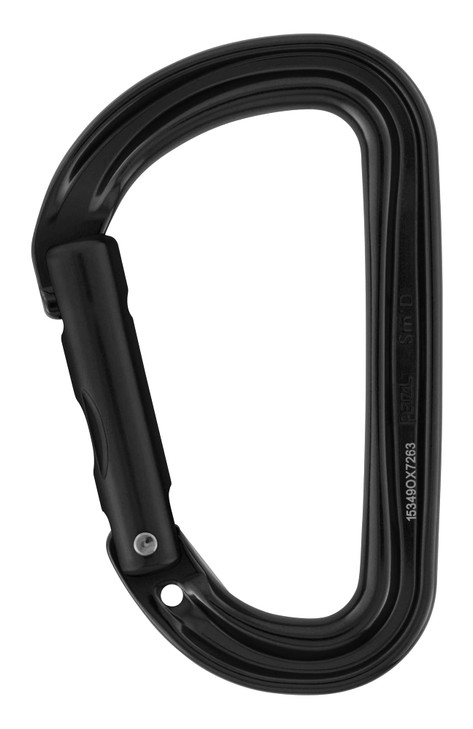 Petzl Sm'D WALL Carabiner - Non-Locking, Black