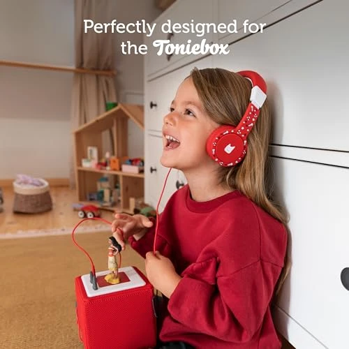 Tonies Foldable Wired Headphones for Kids - Comfortably Designed to fit On-Ear - Works with Toniebox 1 and All 3.5mm