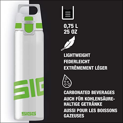 Sigg - Tritan Clear Water Bottle - Total Clear ONE MyPlanet - With Fruit Strainer - Leakproof - BPA-Free - 25 Oz