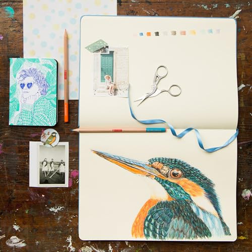 Talens Art Creation Sketchbook, 140 GSM/90 lbs, Black, 8.27 x 11.69 in