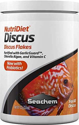 Seachem NutriDiet Discus Flakes - Fortified Ornamental Fish Food Supplement 100g
