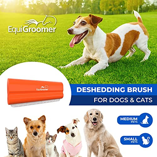 EquiGroomer 5-Inch Undercoat Deshedding Brush for Dogs & Cats, Orange