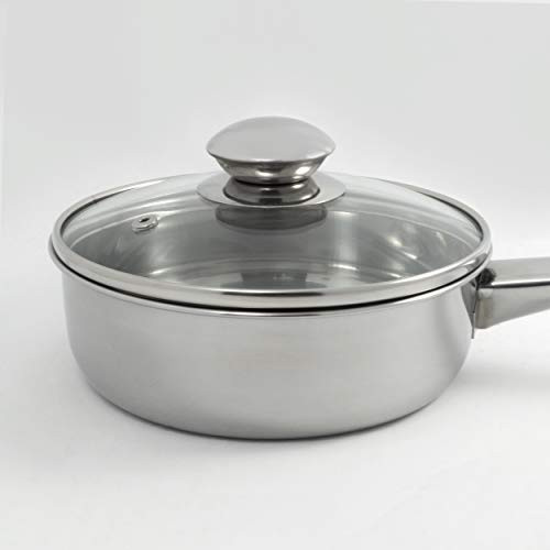 Excelsteel 18/10 Stainless Steel 2 Cup Egg Poacher, Non Stick Easy Use Kitchenware Rust Resistant Stove Top Breakfast