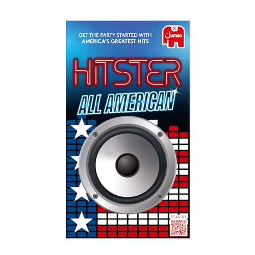 Jumbo Hitster - All American, Fun Music Quiz Card Game, 2-10 Players - 300 Best American Music Hits - Great for Adult