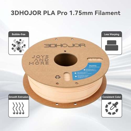 3DHoJor PLA Pro (PLA+) 3D Printing Filament Beige,1KG