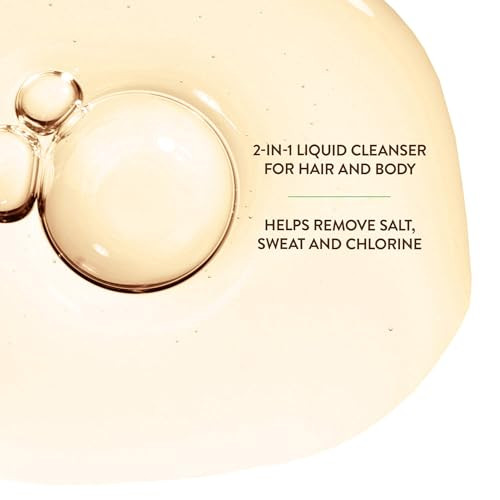 Babo Botanicals Swim & Sport Citrus Mint & Passion Fruit Shampoo & Wash - Purifying Cleanser for hair & body- Removes