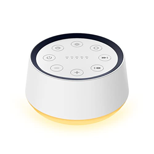 Brown Noise Sound Machine with 30 Soothing Sounds 12 Colors Night Light White Noise Machine for Adults Baby Kids Sleep