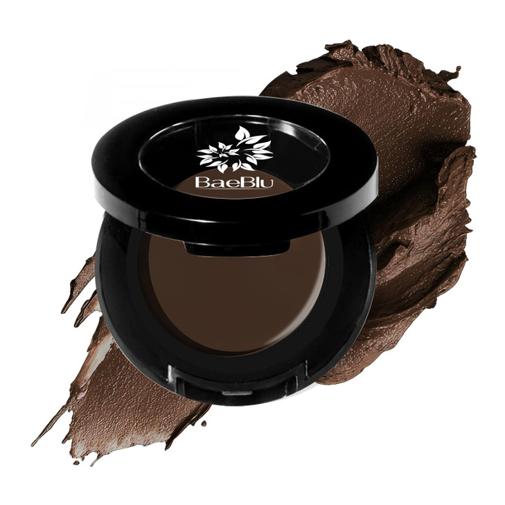 Organic Tinted Eyebrow Pomade, Sculpting Eyebrow Wax, Waterproof, Dark