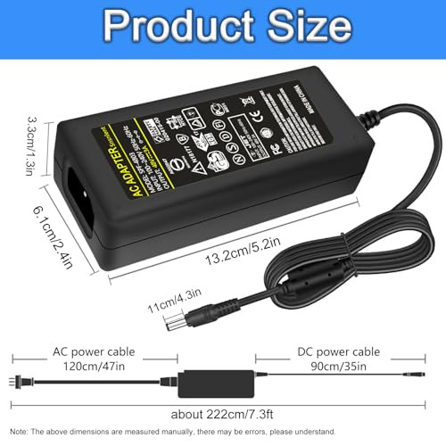 Snsnlent AC DC 48V 3A Power Supply 144W DC 48V 2.5A 2A 1A Power Adapter