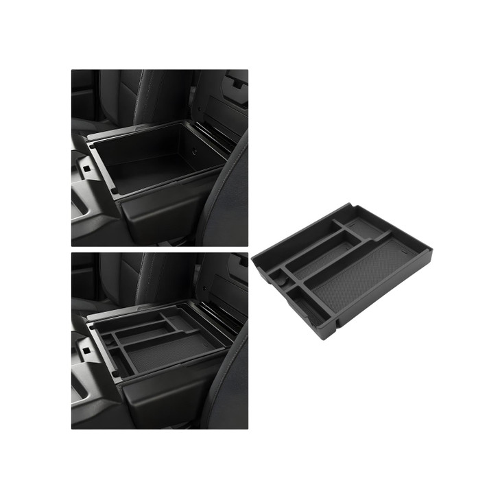 WEIPIN For Center Console Tray Compatible with 2019-2026 Chevy Silverado 1500& 2020-2026 Silverado 2500HD 3500HD