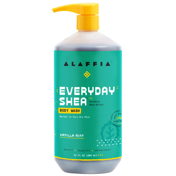 Alaffia EveryDay Shea Body Wash - Naturally Helps Moisturize and Cleanse without Stripping Natural Oils with Shea
