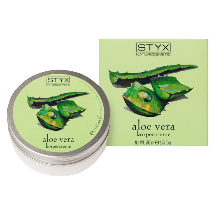 STYX ALOE VERA BODY CREAM - Aloe Vera After Sun Lotion for Sunburn Relief with Shea Butter, Jojoba Oil, Macadamia Oil, and Soybean Oil - Organic, Veg