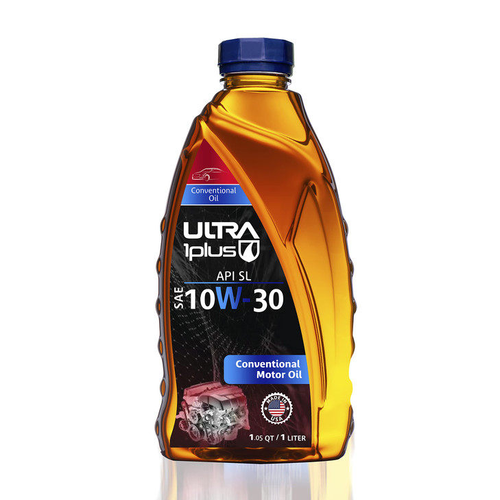 SAE 10W-30 Motor Oil A Conventional API SL 10W30 Motor Oil for Gasoline Engines A 1 QT