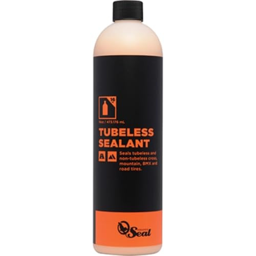 Orange Seal - Regular Formula Tubeless Bike Tire Sealant | Fast Sealing, up to 1/4" Puncture | for MTB, Road, CX and