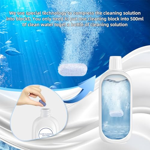 Nukisa 10 Bottles Compatible with Tineco Cleaning Solution Pet 500ml Per Bottle Lavender Scents Floor Cleaner