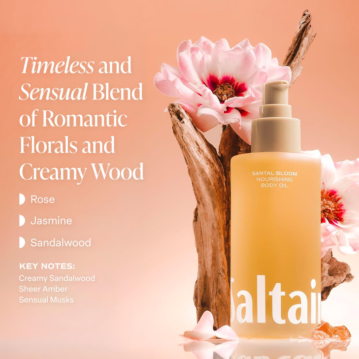 Saltair Body Oil | Santal Bloom After Shower Moisturizer | 4 oz Pump