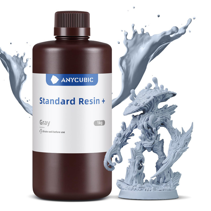ANYCUBIC Upgraded Standard 3D Printer Resin, 405nm SLA Fast UV-Curing Resin, High Precision & Rapid Photopolymer for