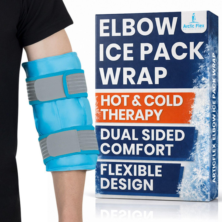 Arctic Flex Elbow Ice Pack Wrap for Tendonitis & Tennis Elbow - Reusable