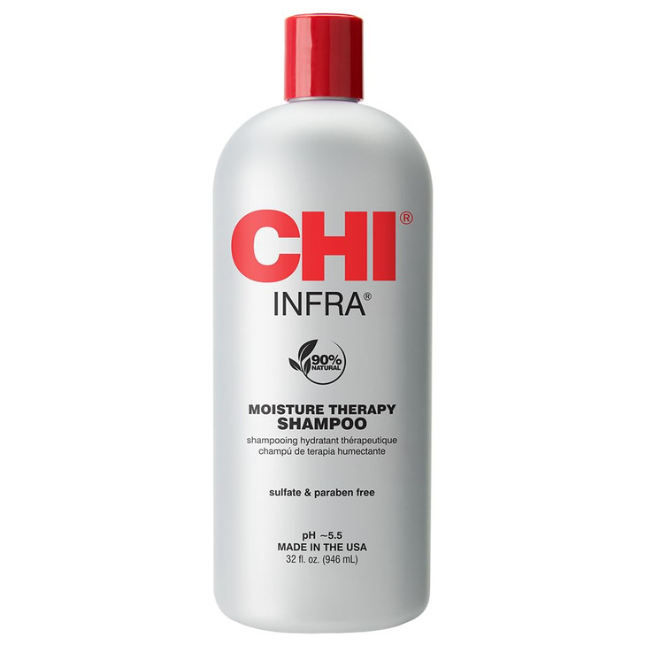 CHI Infra Shampoo, Gently Cleanses Scalp & Hair, Hydrating & Nourishing For All Hair Types, Designed for Heat Damaged