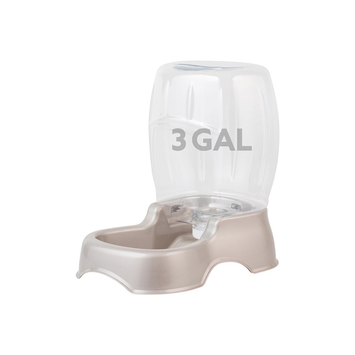 Petmate Pet Cafe Cat and Dog Water Dispenser, 3 GAL, Pearl Tan
