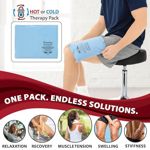 Reusable Hot & Cold Therapy Pack for Knee, Back & Shoulder Pain, Large