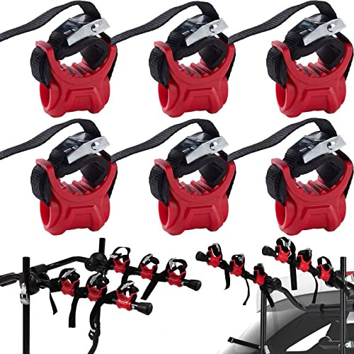 ASENDIWAY 6Pcs/Set Bike Rack Hitch Mount Bicycle Car Bike Rack Strap Replacement Cradles Cargo Carrier Spare Hooks