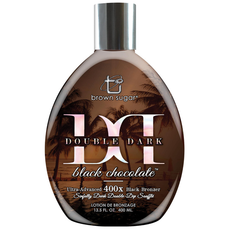 Brown Sugar Double Dark Black Chocolate 400X Tanning Lotion, 13.5 Fl Oz