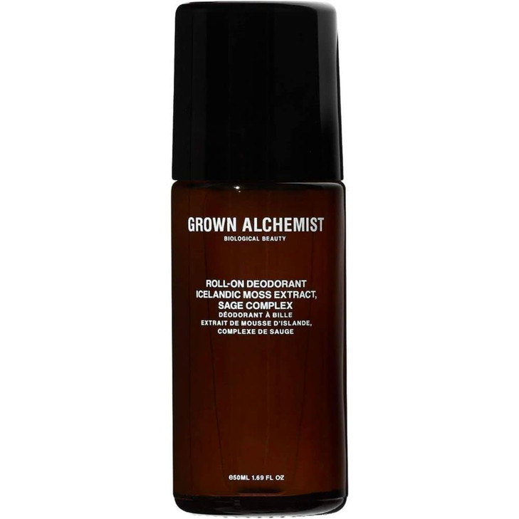 Grown Alchemist Roll-On Deodorant, Natural Aluminum Free, Icelandic Moss Extract & Sage Complex, 1.69 Ounce (50ml)