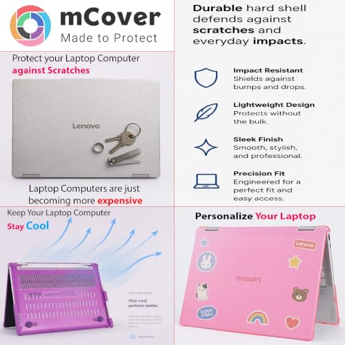 mCover case ONLY Compatible for 2025~2026 14-inch Lenovo Yoga 7 2-in-1 14ILL10 | 14AKP10 | 14IPH11 | 14AGP11 Windows