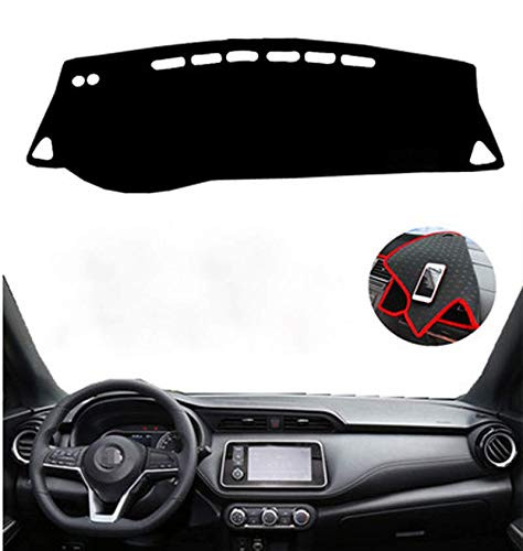 Salusy Dashboard Dash Protector Dash Mat Sun Cover Pad Compatible for Nissan Kicks 2018 2019 2020 2021 2022 2023