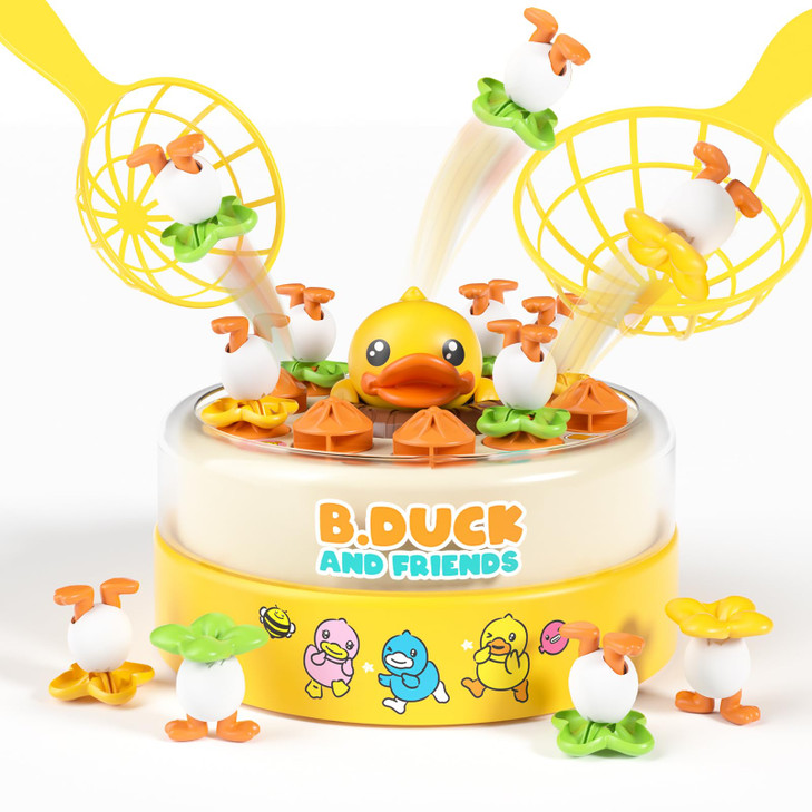 BLF FUN B.Duck Games Kids Age 4-6, Board Games Bounce and Catch Duck Toys