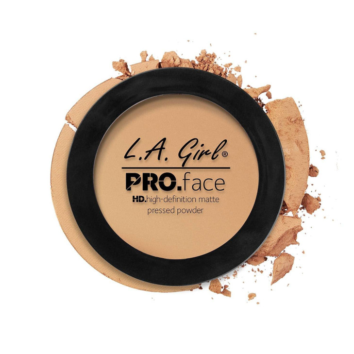 L.A. Girl Pro.Face Matte Pressed Powder, Soft Honey GPP608