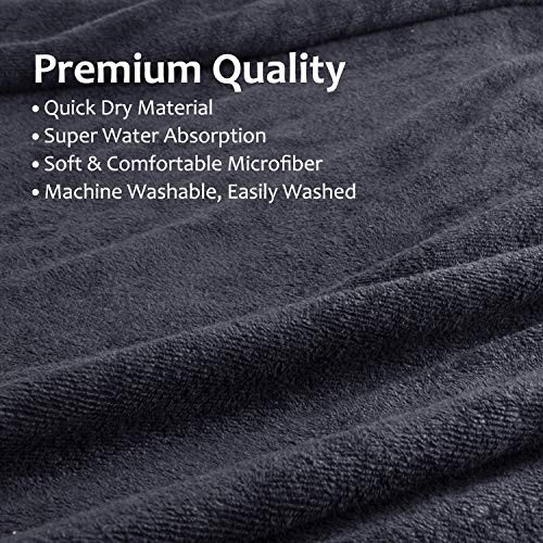 Catalonia Microfiber Surf Poncho, Hooded Changing Towel for Adults