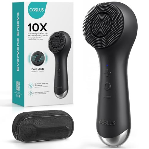 COSLUS FBS03 Face Scrubber Facial Cleansing Brush, Patented Upgraded Design