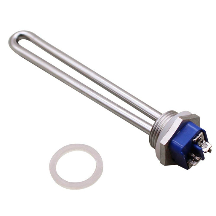DERNORD 12V 150W Immersion Heater Submersible Water Heater Element Stainless Steel Heating Element with 1 Inch NPSM