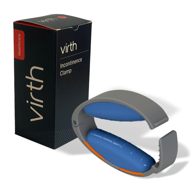 Incontinence Clamp by Virth - Comfortable & Easy to Use - Confidence All Day Long - 3 Adjustable Sizes - Penile Clamp