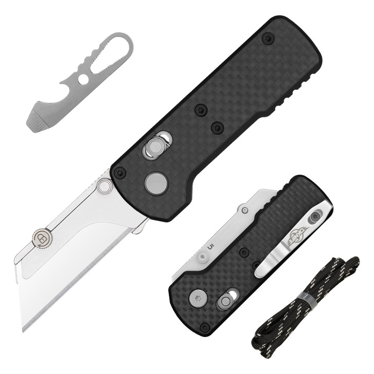 OKNIFE Otacle U1 Folding Utility Knife with Quick Change Blade & Rail Lock