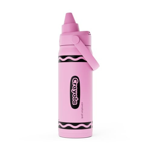 CamelBak Crayola Chug Stainless Steel Water Bottle 16oz, Carnation Pink