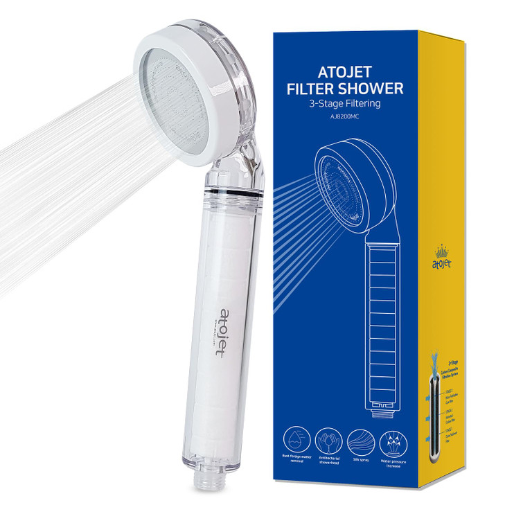 Atojet Filter Showerhead Inspired by Koreas Beauty Culture  Pure Carbon Filters for Softer Skin & Smoother Hair |