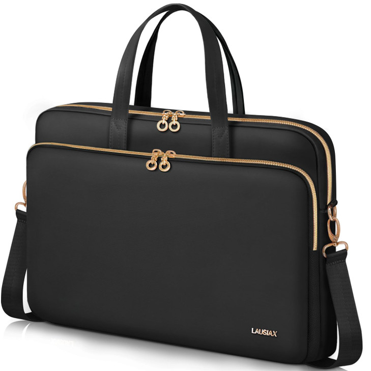 Lausiax Laptop Bag Case for Women Men Messenger Briefcase Bag, 17 17.3 Inch
