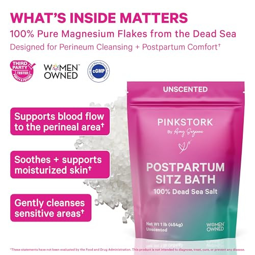 Pink Stork Postpartum Sitz Bath Soak, Unscented, 16 oz