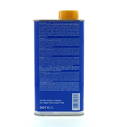 ATE Original SL.6 DOT 4 Brake Fluid, 1 Liter Can
