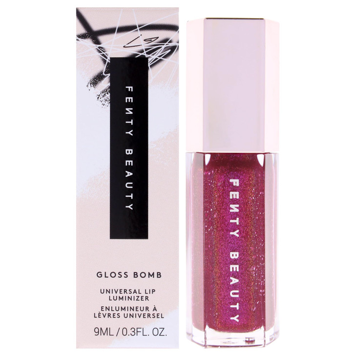Fenty Beauty by Rihanna Gloss Bomb Universal Lip Luminizer Fuchsia Flex, 0.3 Ounce (Pack of 1)
