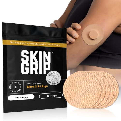 Skin Grip Freestyle Libre 2 Sensor Covers & Lingo CGM - 20 Pack