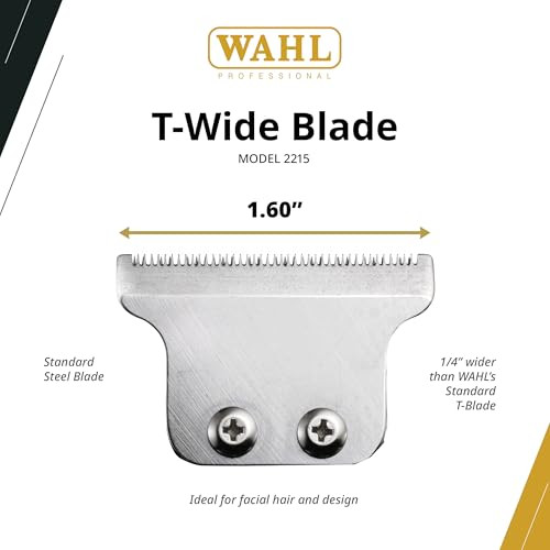 Wahl Professional Extra Wide T-Blade Trimmer Replacement Blade, Model 2215