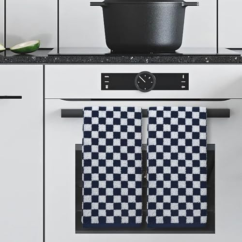 Navy Blue Hand Towels 4 Pack, Cotton Decorative Bathroom Hand Towel